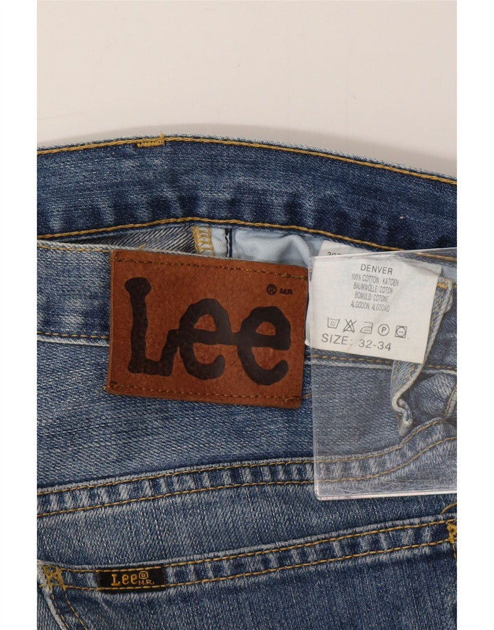 LEE Herre Denver Bootcut Jeans W32 L34 Blå Bomuld