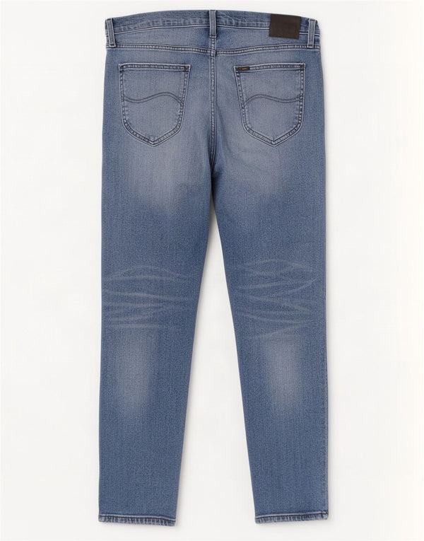 Lee Mens Daren Straight Jeans W34 L34 Blue Cotton
