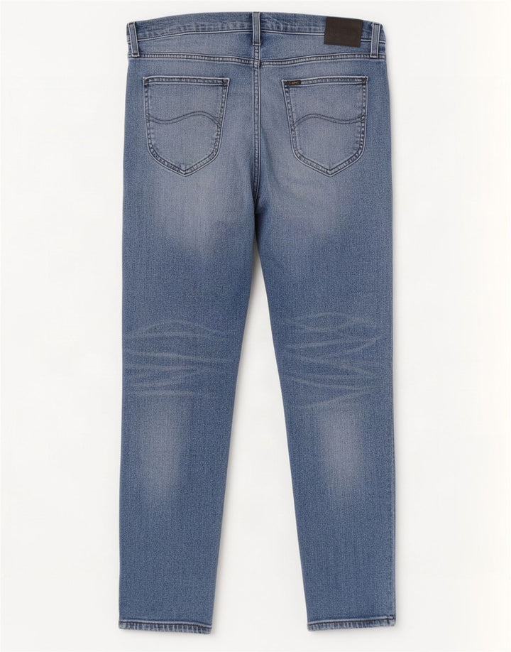 Lee Mens Daren Straight Jeans W34 L34 Blå Bomuld