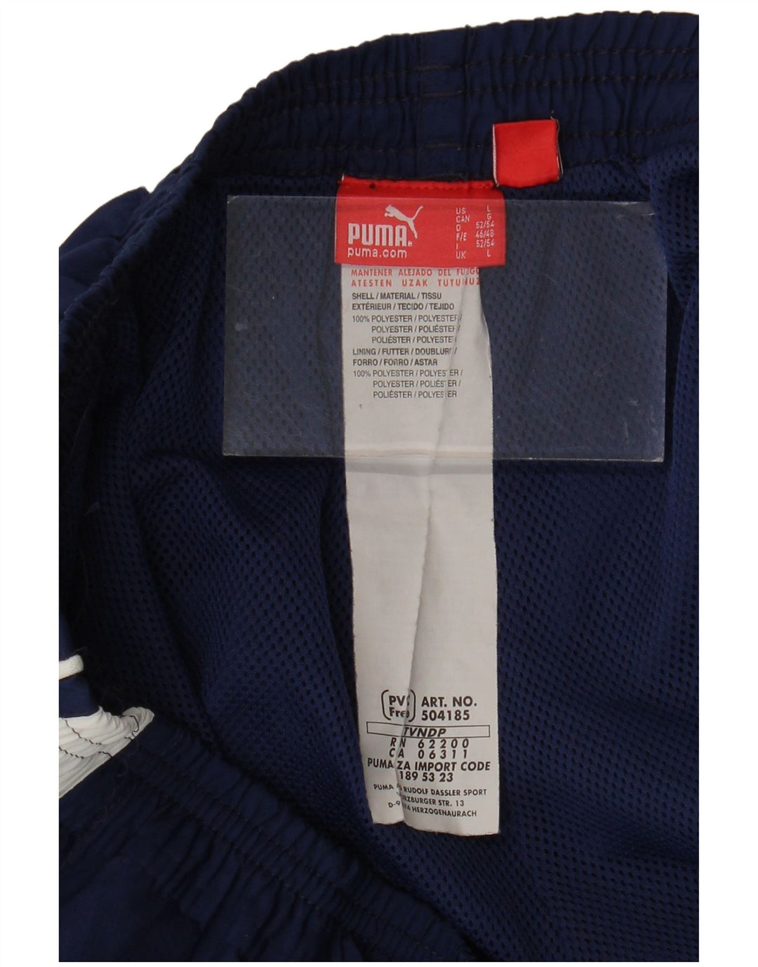 PUMA Herre Bermuda Sportshorts Large Navy Blue Colourblock Polyester