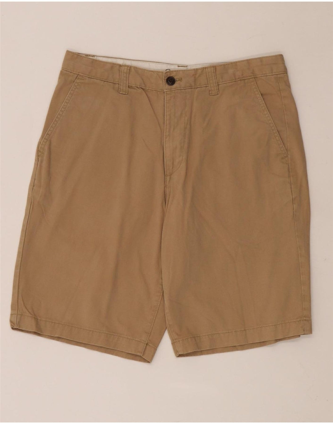EDDIE BAUER Chino Shorts til mænd W33 Medium Khaki Bomuld
