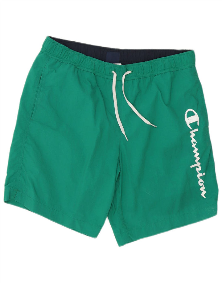 Champion Herre grafiske svømmeshorts Stor grøn polyester