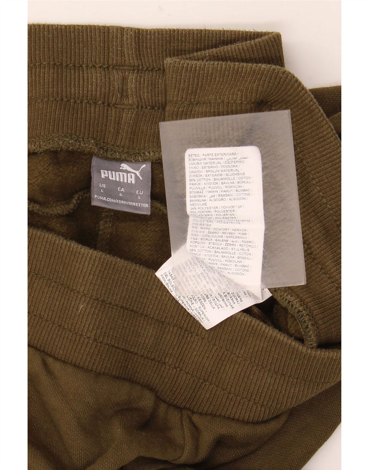 PUMA Træningsdragt til mænd Joggers Large Khaki Bomuld