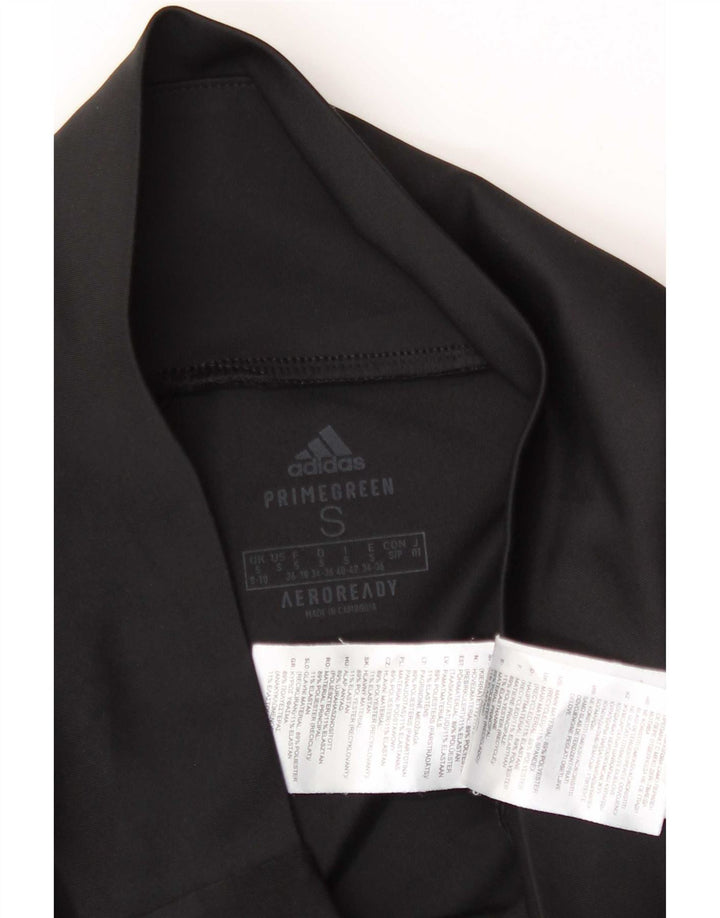 Adidas Dame Aeroready Capri Leggings UK 8/10 Small Black Polyester