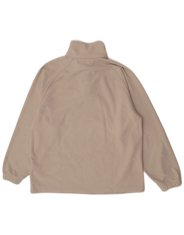 Kappa herre lynlås hals fleece jumper stor beige polyester