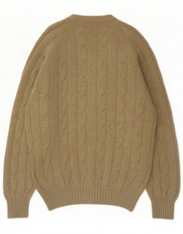 Vintage Herre Cardigan Sweater XL Beige
