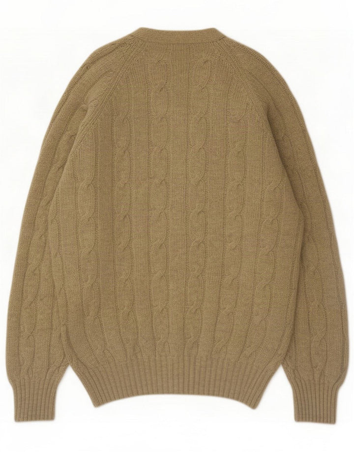 Vintage Herre Cardigan Sweater XL Beige