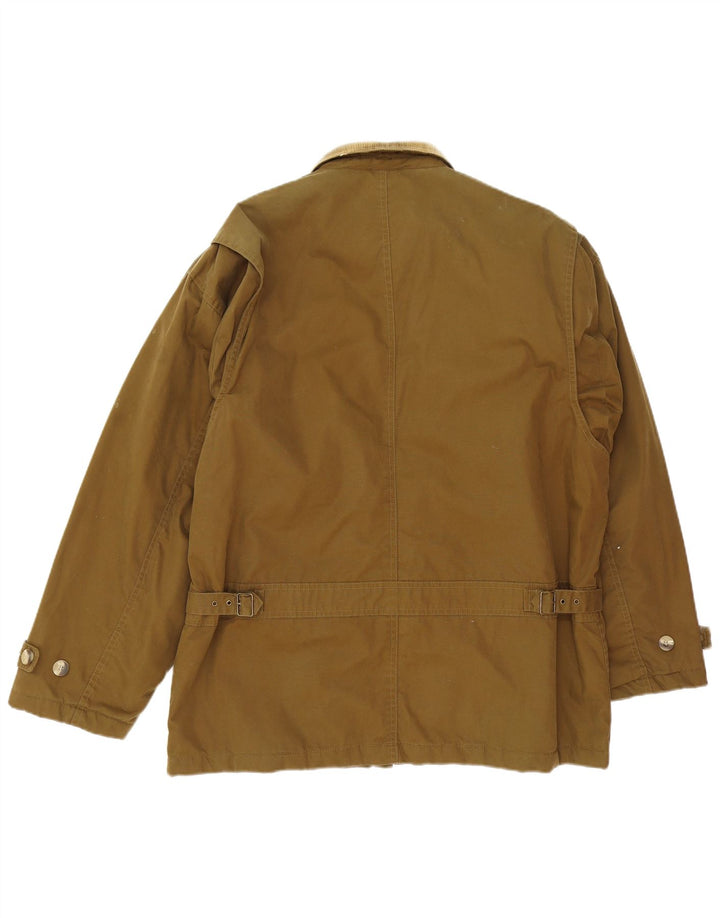 Vintage Herre Utility Jacket UK 40 Stor brun bomuld