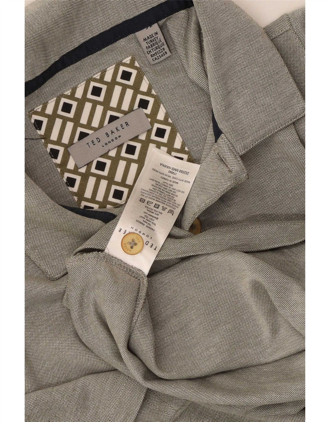 Ted Baker Herre Polo Shirt Lille Grå Modal