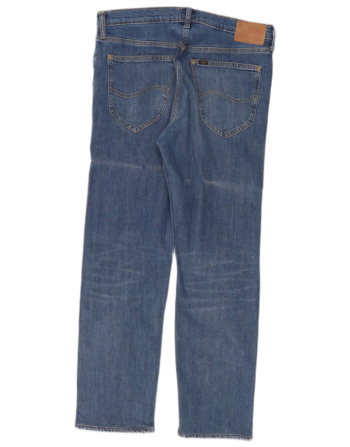Lee Dame Daren Zip Fly Straight Jeans W32 L30 Blå Bomuld