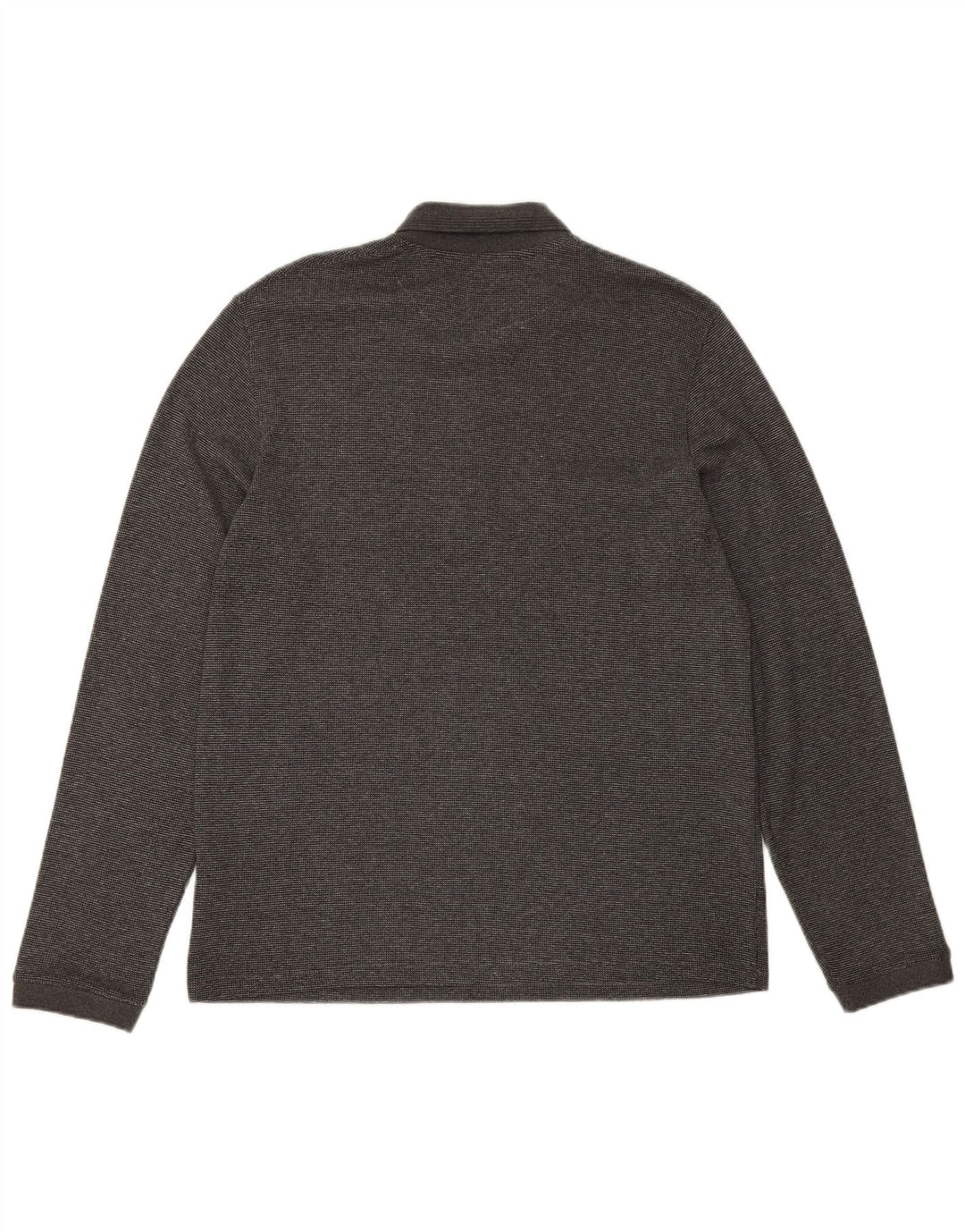 TED BAKER Herre London langærmet poloskjorte str. 5 XL Grå bomuld