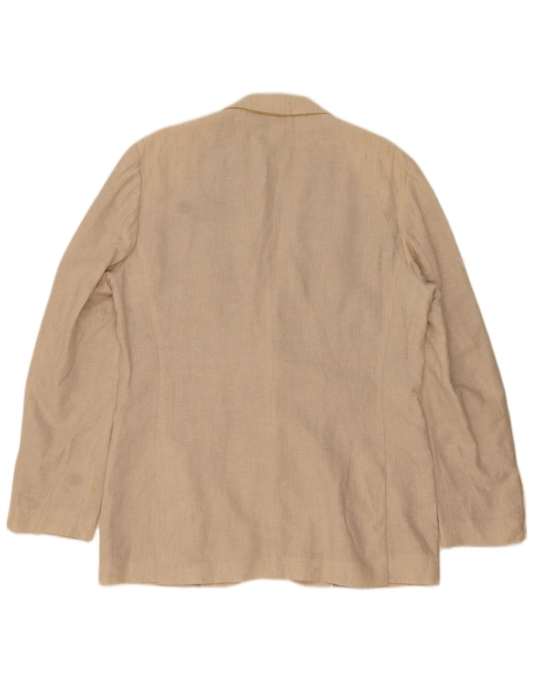 ZARA Herre 2-knaps blazerjakke EU 52 Stor beige hør