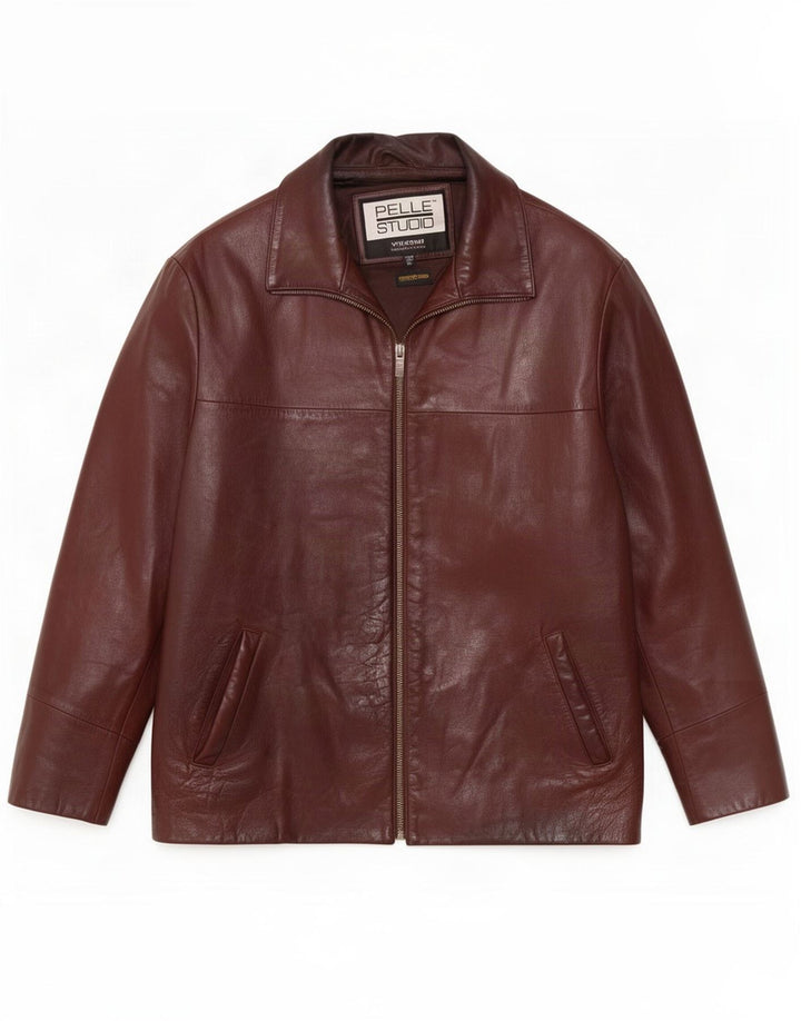 Wilsons Herre Læderjakke UK 42 XL Brun