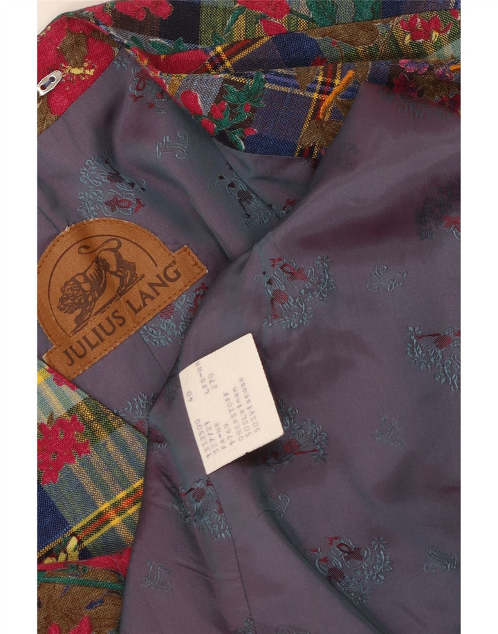 JULIUS LANG Dame 4-knaps blazerjakke EU 40 Medium Flerfarvet