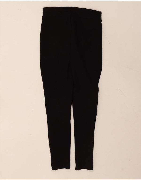 Zara Womens Crop Skinny Casual Bukser Medium W28 L25 Sort Colourblock