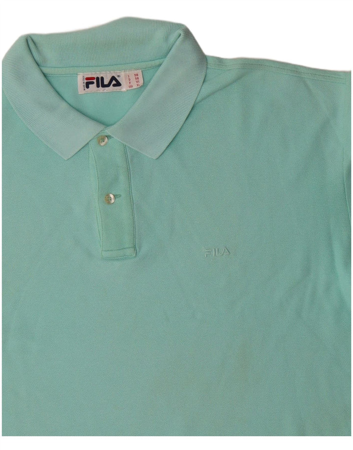 FILA Poloshirt til mænd IT 56 XL Blå Bomuld