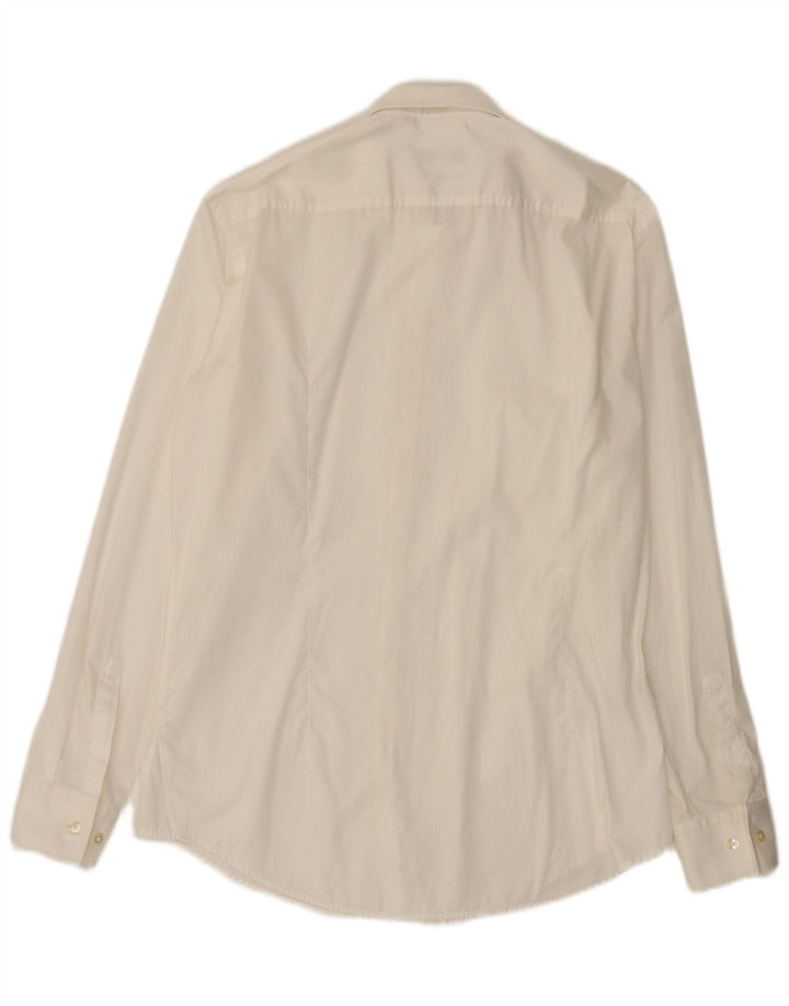 Hugo Boss Herre Slim Fit Skjorte Størrelse 41 16 Stor Hvid Bomuld
