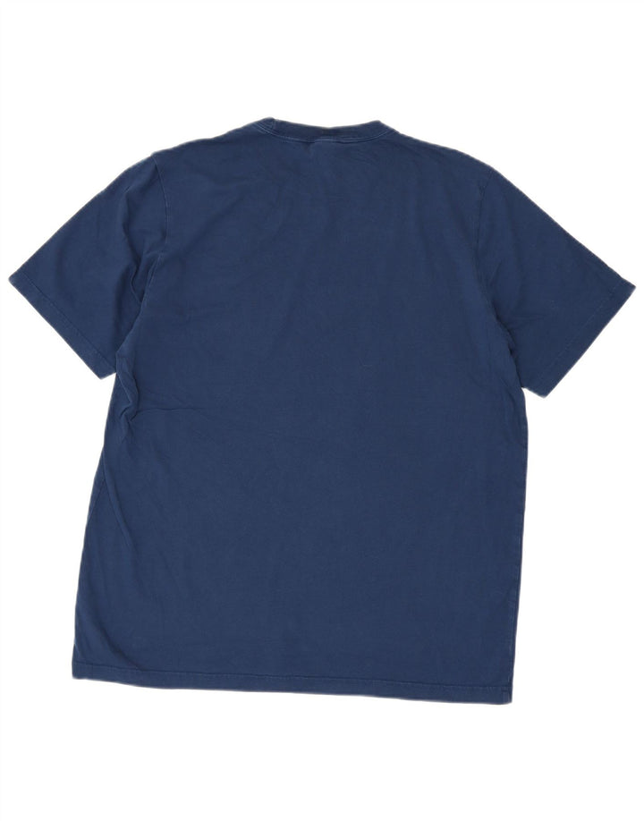 ADIDAS Herre T-Shirt Top Stor Marineblå Bomuld