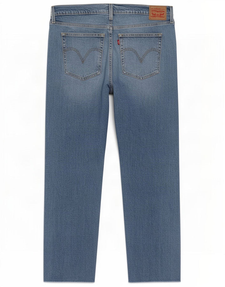 Levi's lige jeans til kvinder W34 L27 blå bomuld