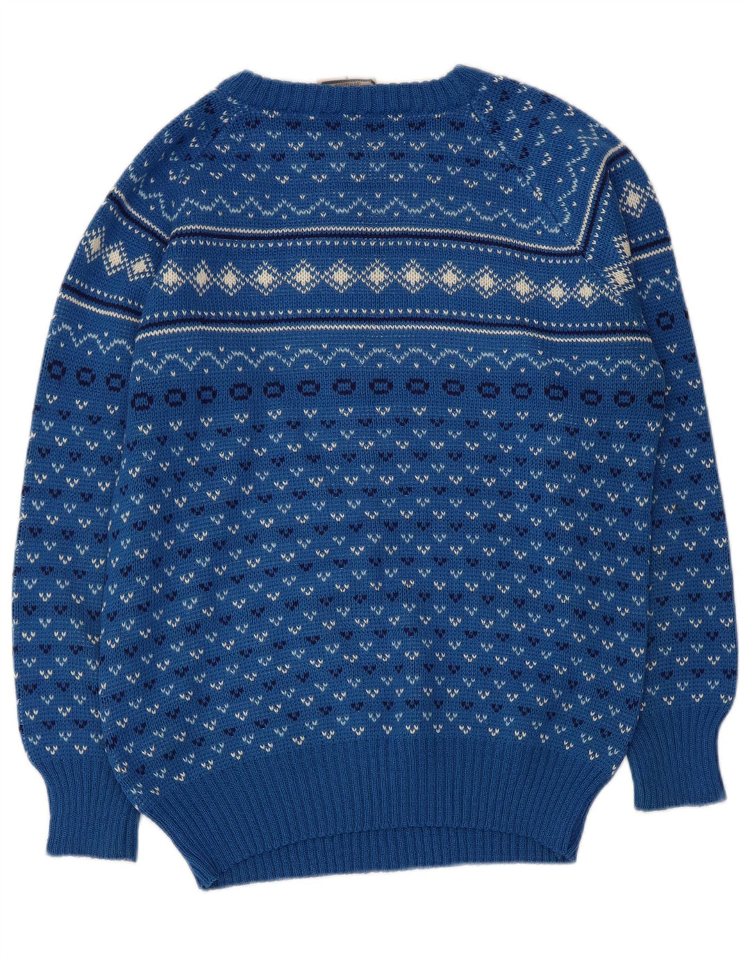 Levi's Herre sweater med rund hals, lille blå geometrisk akryl
