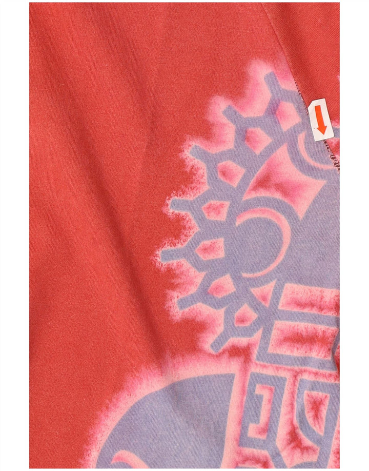 REPLAY Herre Grafisk T-Shirt Top Stor Rød Bomuld