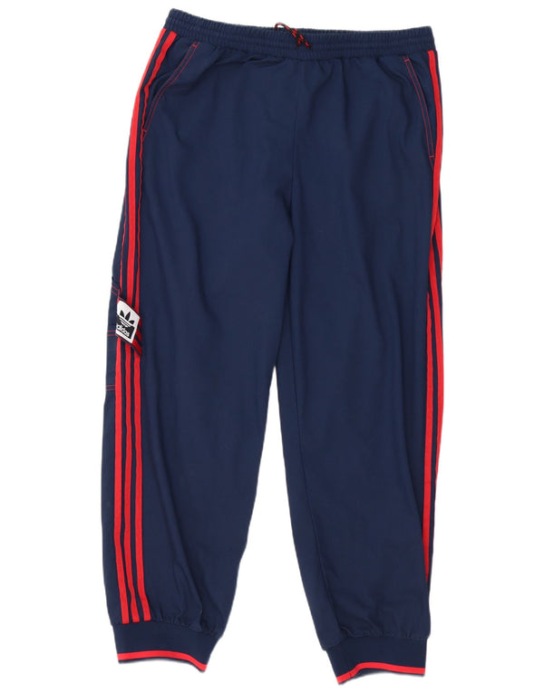 Adidas Dame Cargo Træningsdragt Bukser Joggers UK 22 3XL Navy Blue Bomuld