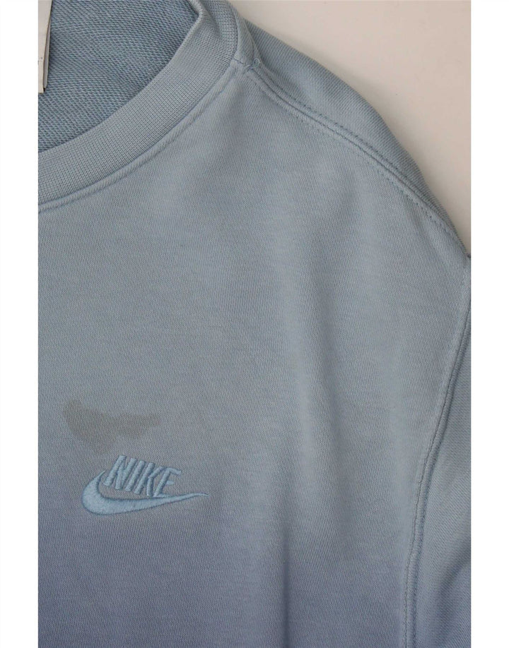 Nike Herre sweatshirt Jumper Medium Blue Tie Dye Bomuld