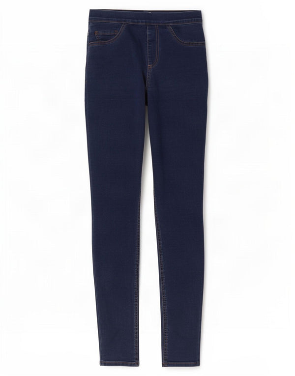 Marks & Spencer Dame Jegging Jeans UK 10 Small W26 L30 Blue Cotton