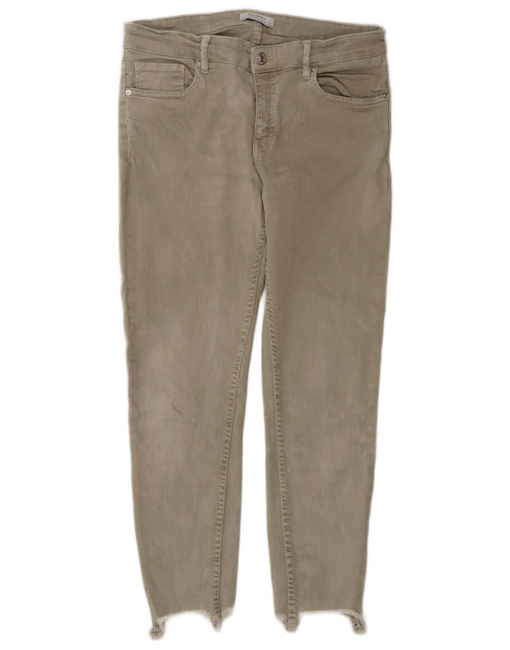 Zara Dame Slim Jeans EU 40 Medium W30 L26 Grå