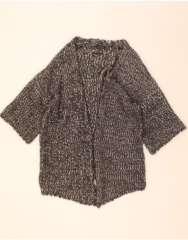 Massimo Dutti Dame Oversized 3/4 ærmet cardigan sweater UK 10 Small Grå