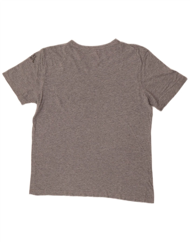 Kappa Herre Grafisk T-Shirt Top Stor Grå