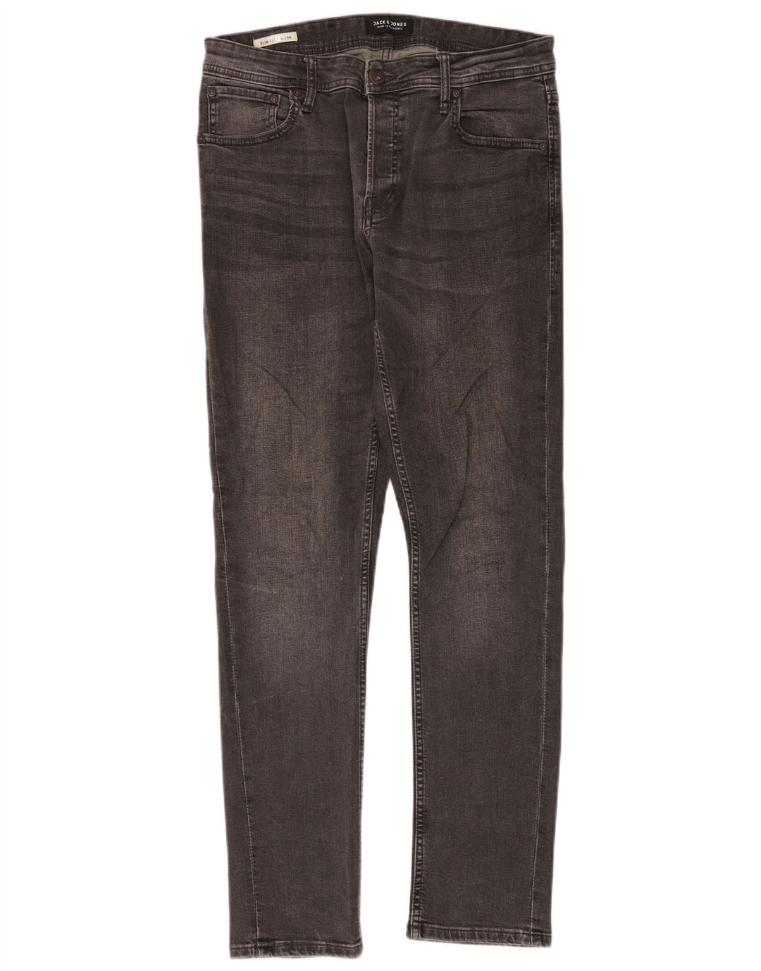 Jack & Jones Herre GLENN Slim Jeans W32 L32 Grå Bomuld