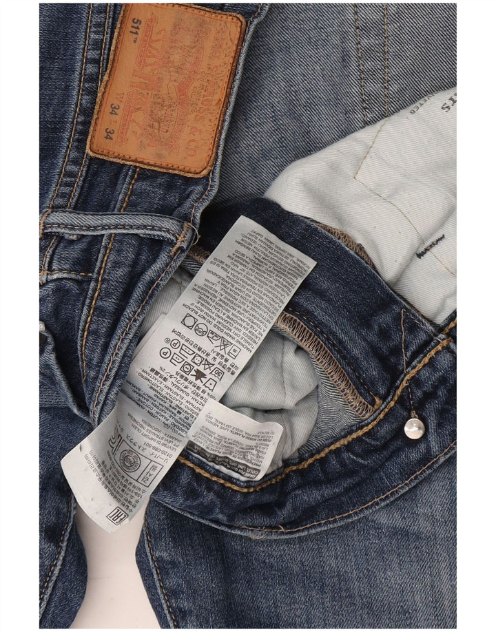 Levi's Herre 511 Slim Jeans W34 L28 Blå Bomuld