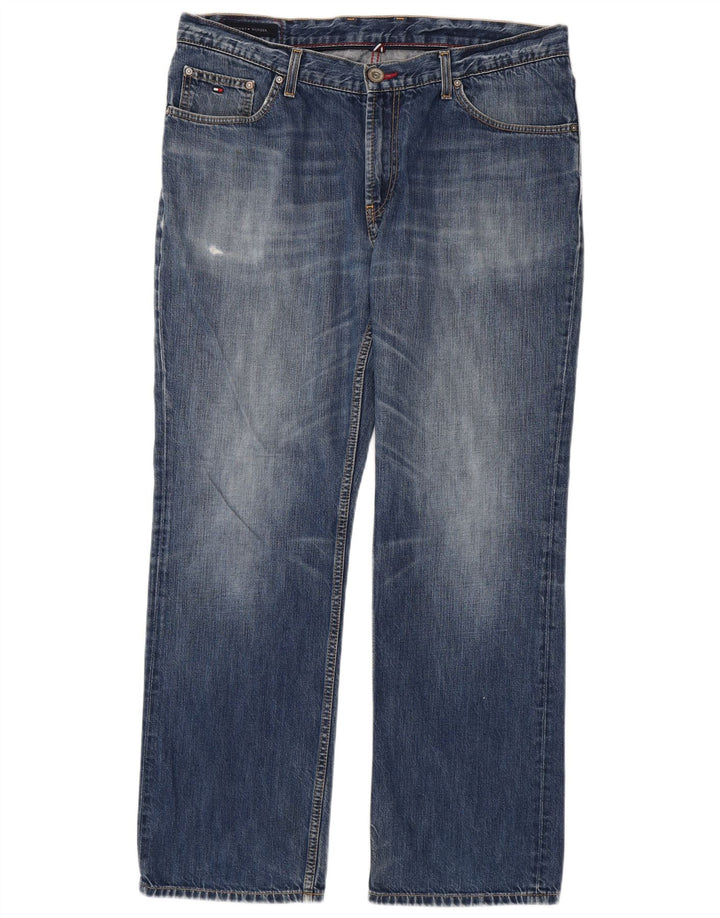 Tommy Hilfiger Herre Straight Jeans W38 L32 Blå Bomuld