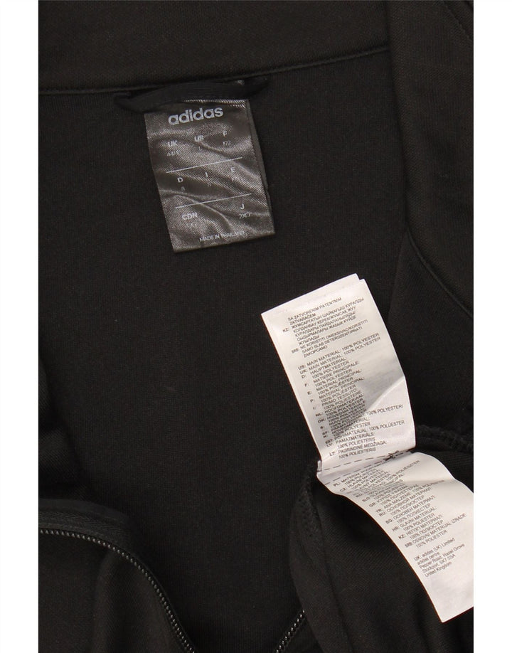 ADIDAS Mens Climalite Tracksuit Top Jacket UK 44/46 Large Black Polyester