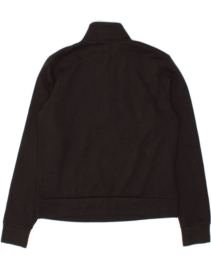 PUMA Womens Zip Neck Sweatshirt Jumper UK 10 Small Black Cotton Vintage Puma and Second-Hand Puma from Messina Hembry 