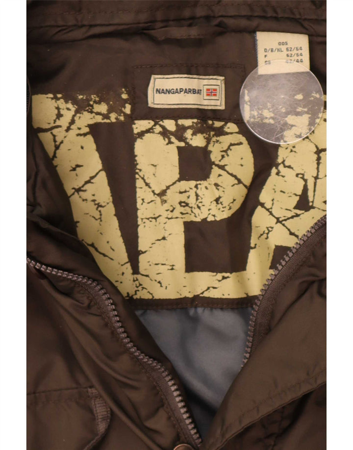 Nangaparbat Polstret Utility-jakke til mænd UK 42/44 XL Brun polyamid