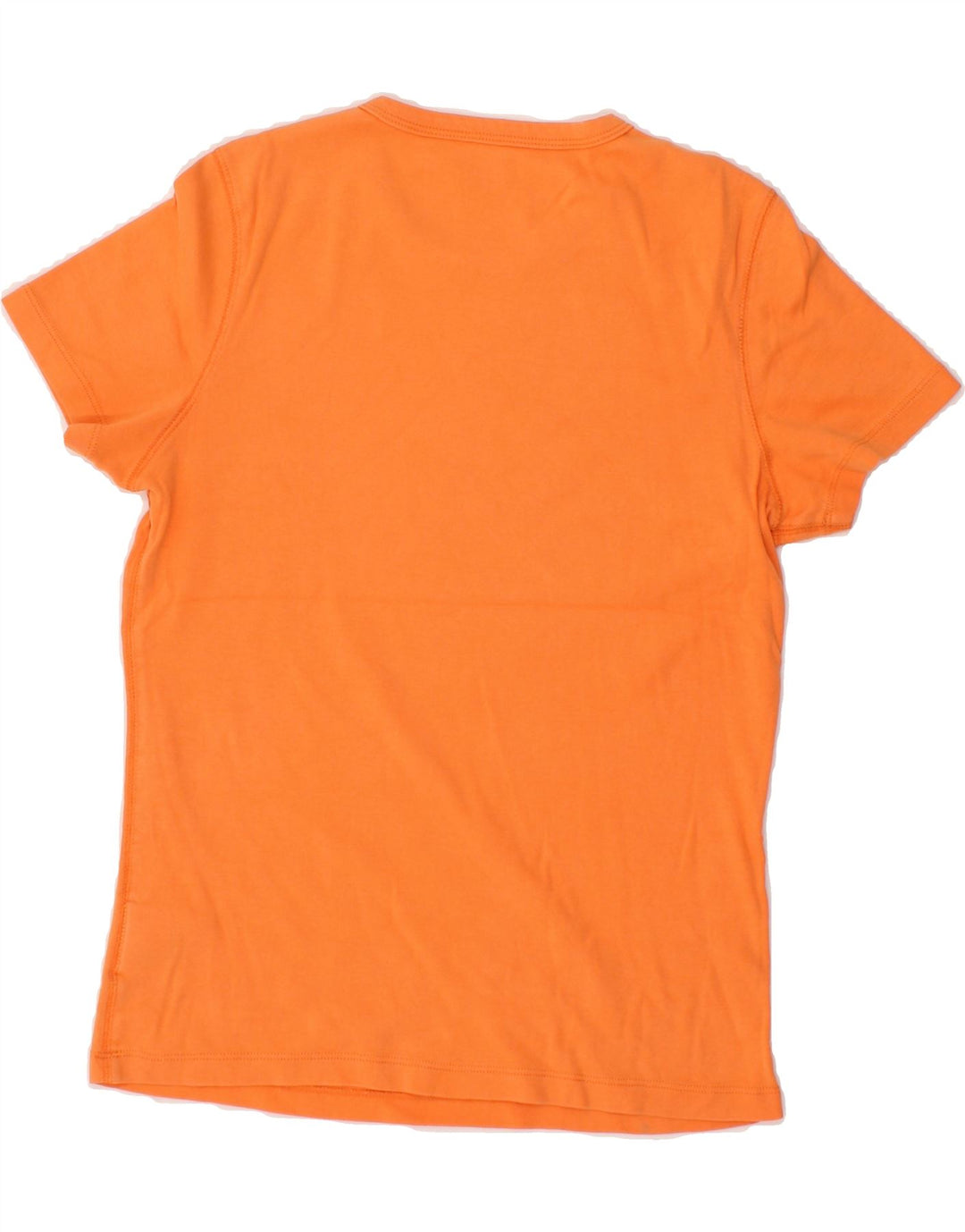 EDDIE BAUER Womens T-Shirt Top UK 12 Medium Orange Cotton Vintage Eddie Bauer and Second-Hand Eddie Bauer from Messina Hembry 