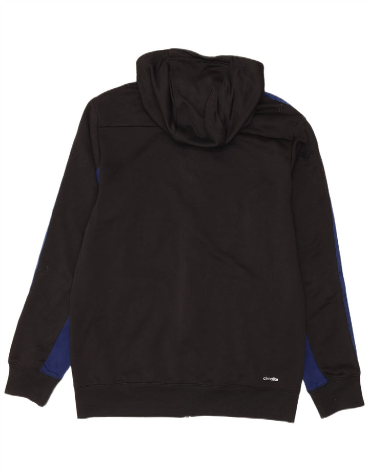 ADIDAS Herre Climalite Hættetrøje med lynlås Medium Sort Colourblock