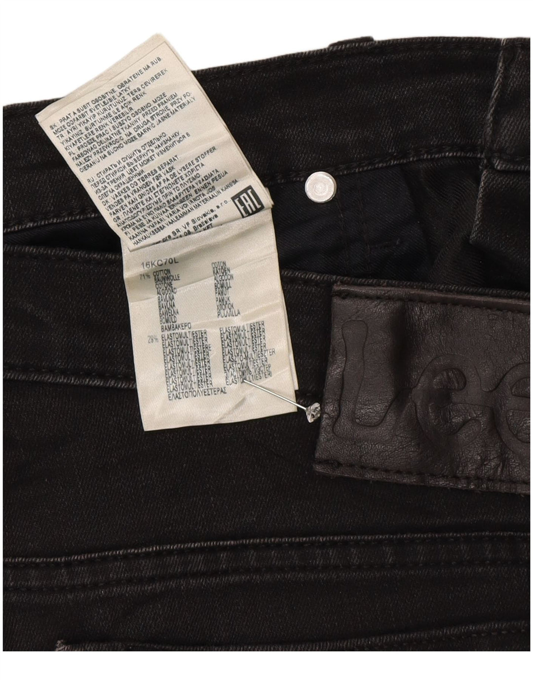 Lee Mens Slim Jeans W34 L34 Grå Bomuld