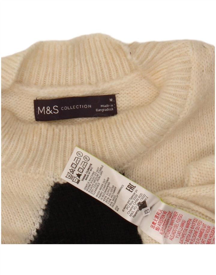 Marks & Spencer Dame sweater med rund hals DK 14 Medium White