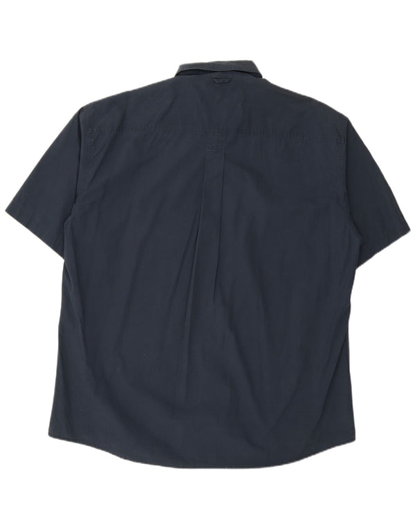 TIMBERLAND Kortærmet herreskjorte XL marineblå bomuld