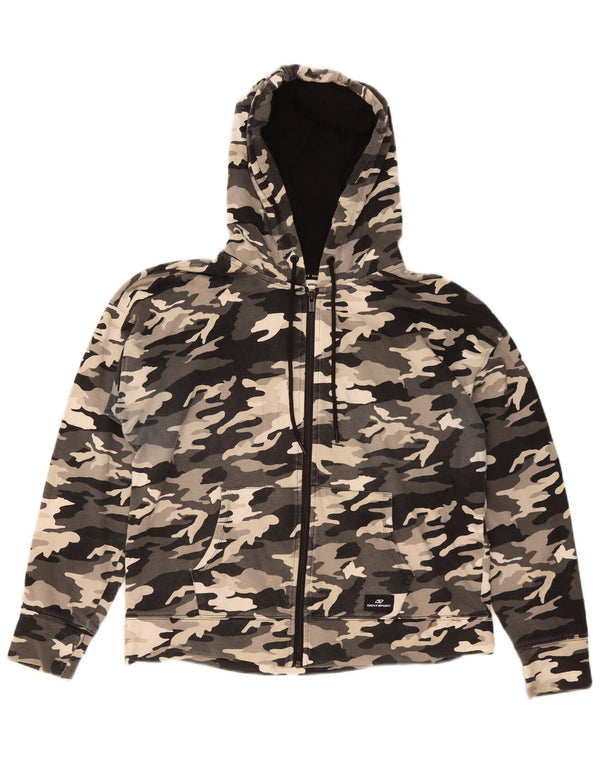 Dkny Dame Hættetrøje Sweater UK 14 Medium Flerfarvet Camouflage Bomuld
