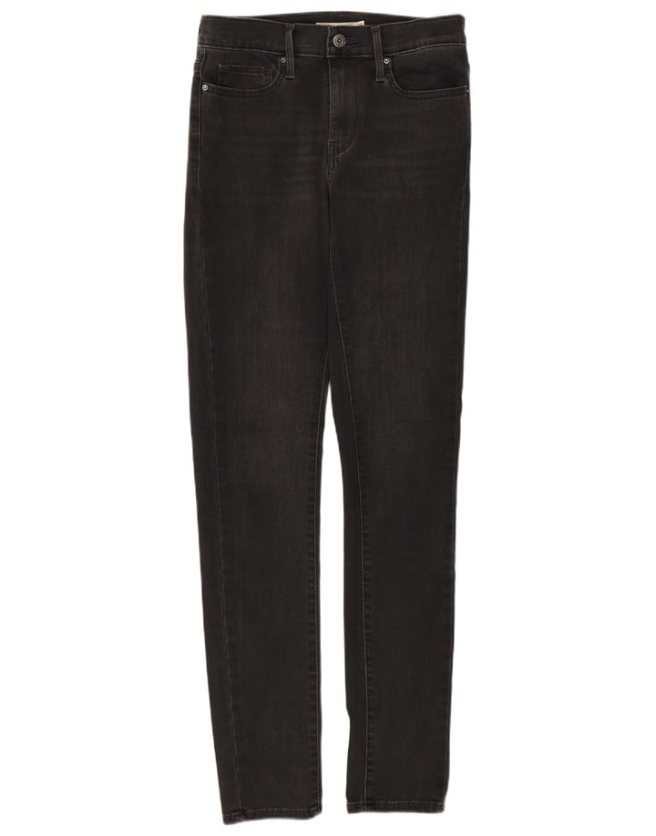Levi's skinny jeans til kvinder W28 L32 sort bomuld