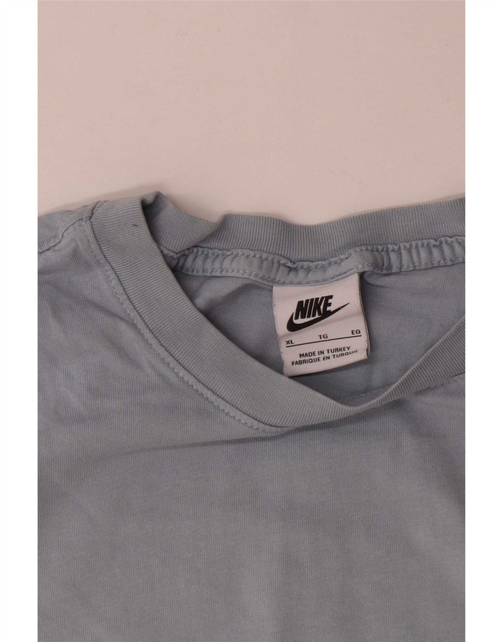 Nike herre T-shirt top XL blå bomuld