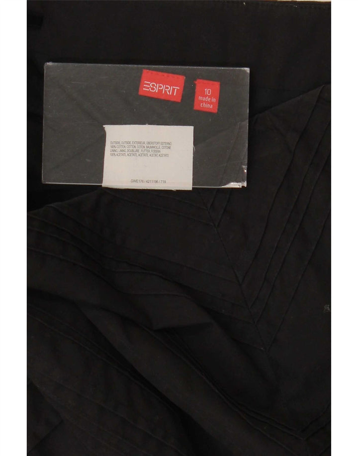 Esprit Dame A-Line Nederdel UK 10 Small W30 Black Bomuld