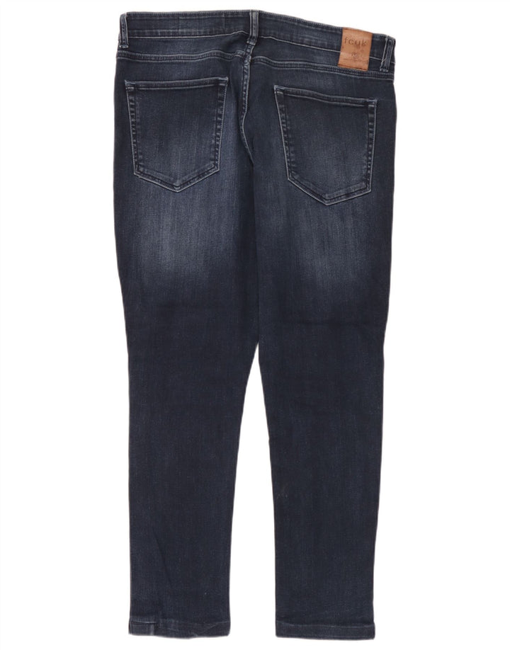 French Connection Herre Distressed Slim Jeans W36 L28 Marineblå Bomuld