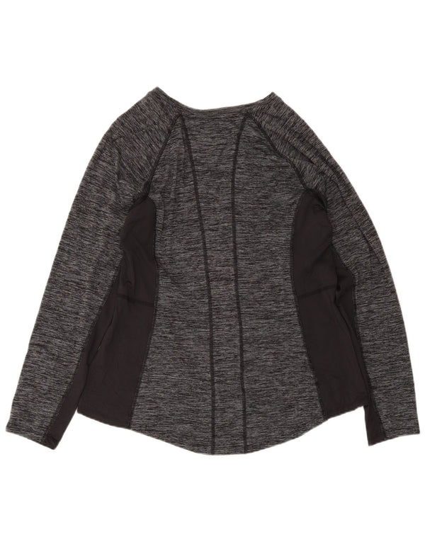 Fila Dame Top Langærmet UK 20 2XL Grå Flecked Polyester Sports