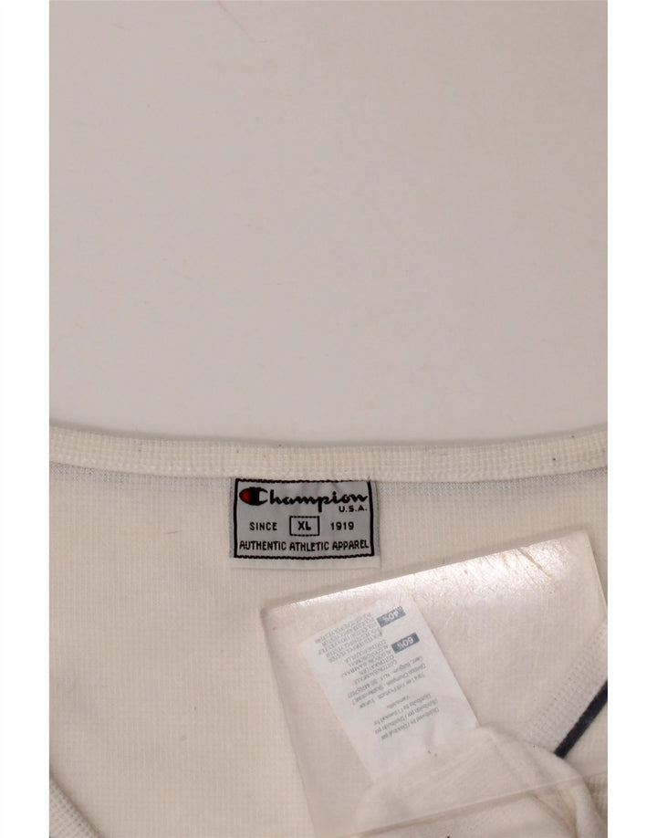 CHAMPION Pigevest Top 13-14 År XL Hvid Bomuld