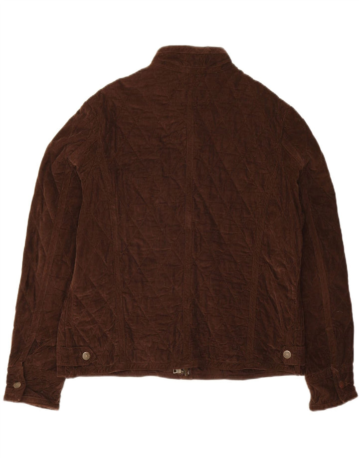 EDDIE BAUER Womens Corduroy Jacket UK 18 XL Brown Cotton Vintage Eddie Bauer and Second-Hand Eddie Bauer from Messina Hembry 